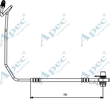 APEC BRAKING Тормозной шланг HOS3873